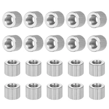 M6 Knurled Thumb Nuts, 20Pcs 304 Stainless Steel Female Thread Type Flat Head th