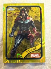 2025 Topps Chrome Marvel Forge Yellow Lava Refractor #50