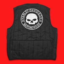 Motorcycle Vest Black Size L Jacket Harley Davidson Hells Angels Patches Y2k