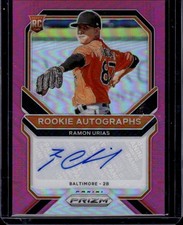 2021 Panini Prizm #RA-RU Ramon Urias Rookie Autographs Pink Prizm #/50