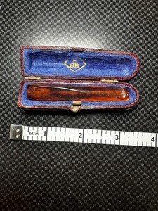 Antique Amber Cigar Holder With Case