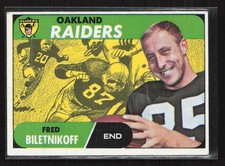1968 Topps #168 Fred Biletnikoff - EX/EX+ Set Break!
