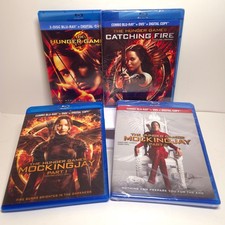 The Hunger Games Movies Blu-ray Lot Set of 4 Collection 2 Movies are Sealed