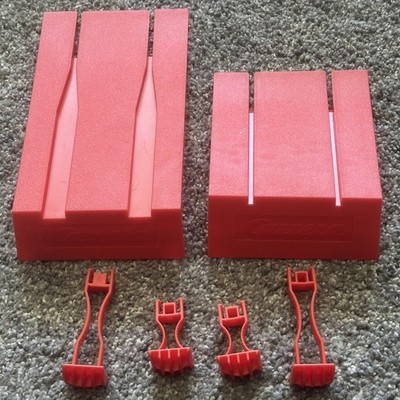 Mario Kart Carrera Racing Car Tracks Red Replacement Ramps & Risers V & U  Lot
