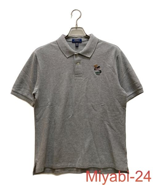 Polo Ralph Lauren Polo Bear Embroidered Polo Shirt Gray Men's Size XL