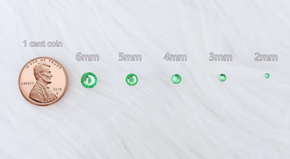 Diamantes de imitación de topacio ahumado, espalda plana sin hotfix, brillables hágalo usted mismo, diamantes de imitación facetados, Foto 3 de 3