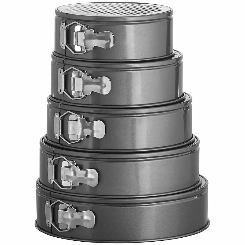 5er-Set antihaft-beschichtete Springformen, Ø 18/20/22/24/26 cm - Bild 2 von 4