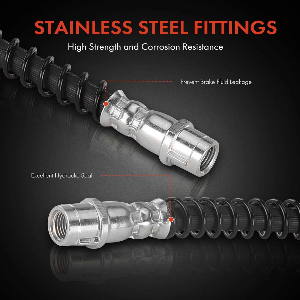 Manguera hidráulica de freno trasero derecho y derecho para Audi Q7 Porsche Cayenne Volkswagen Touareg Foto 4 de 4