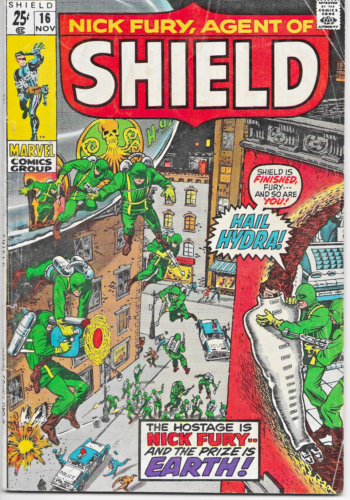 Nick Fury Agent of SHIELD #16 Marvel Hydra reprints Strange Tales Stan Lee Kirby - Picture 1 of 2