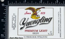 Yuengling Premium Light Label - PENNSYLVANIA