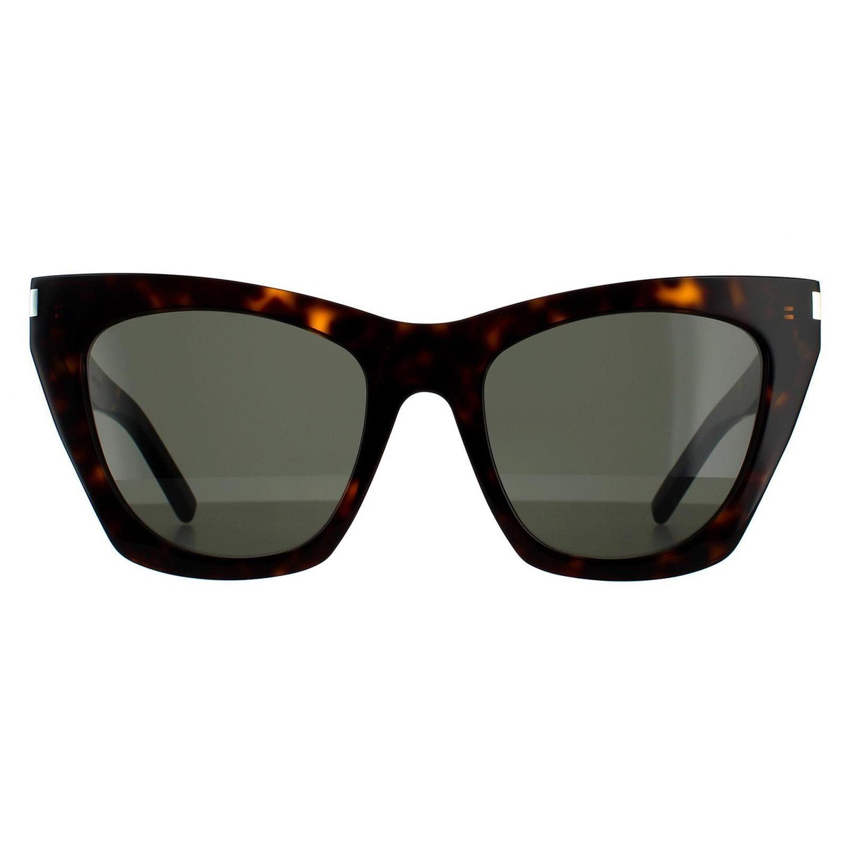 NEW Saint Laurent SL214 Kate Sunglasses in Black Havana Saint Laurent Sl214kate Black Female Cat-Eye Sunglasses  main image 3