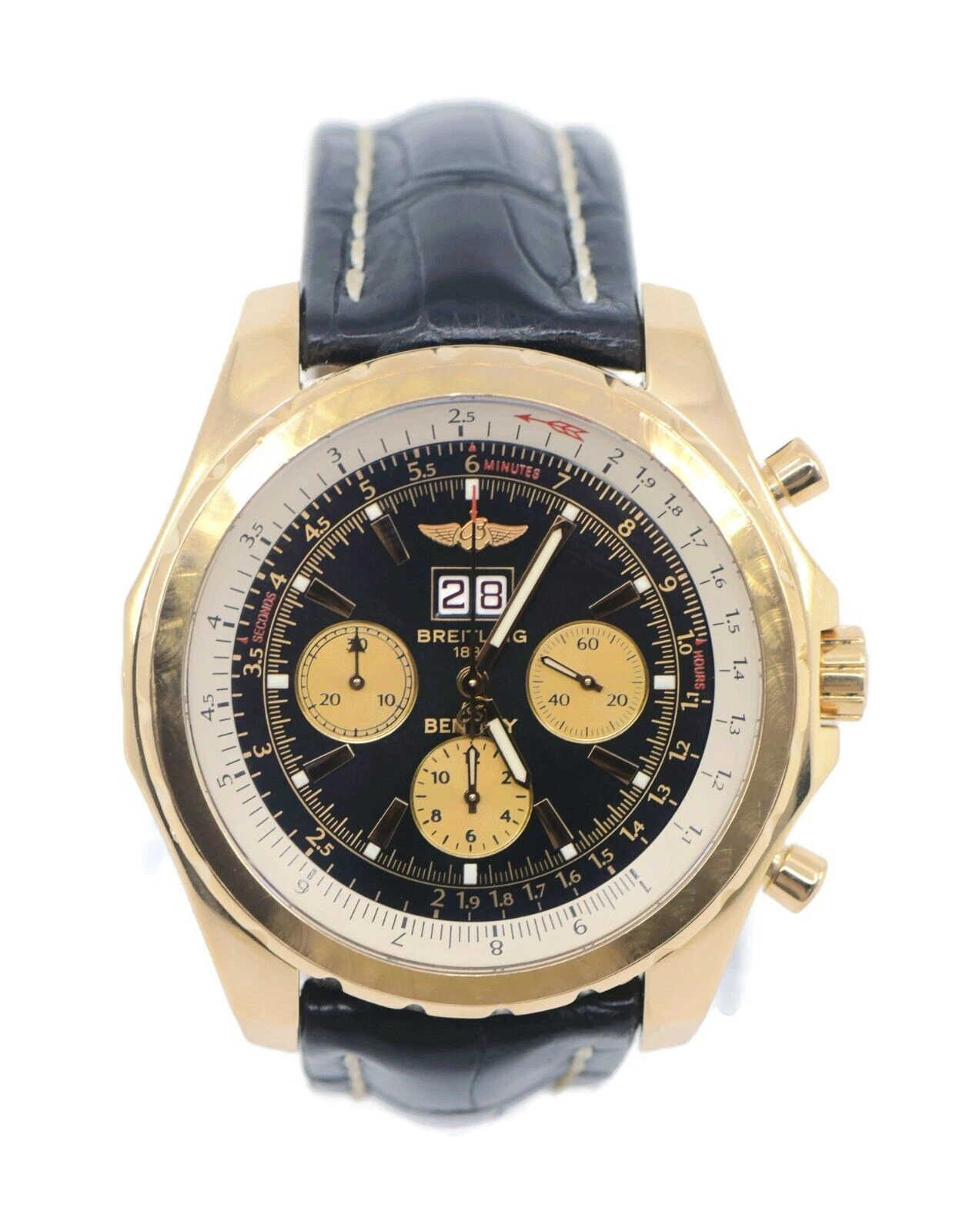 Preços baixos em Breitling for Bentley - 44 mm, Rose Gold | eBay