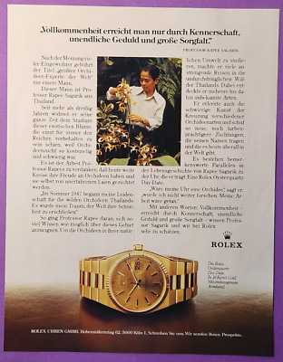 42. Rolex Oysterquartz Day-Date 18 Karat Armbanduhr Uhren Werbung Reklame 1980
