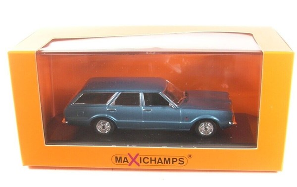 Ford Taunus Turnier 1970 Blau Metallic Maxichamps 1:43 Minichamps 940081311 UK-image