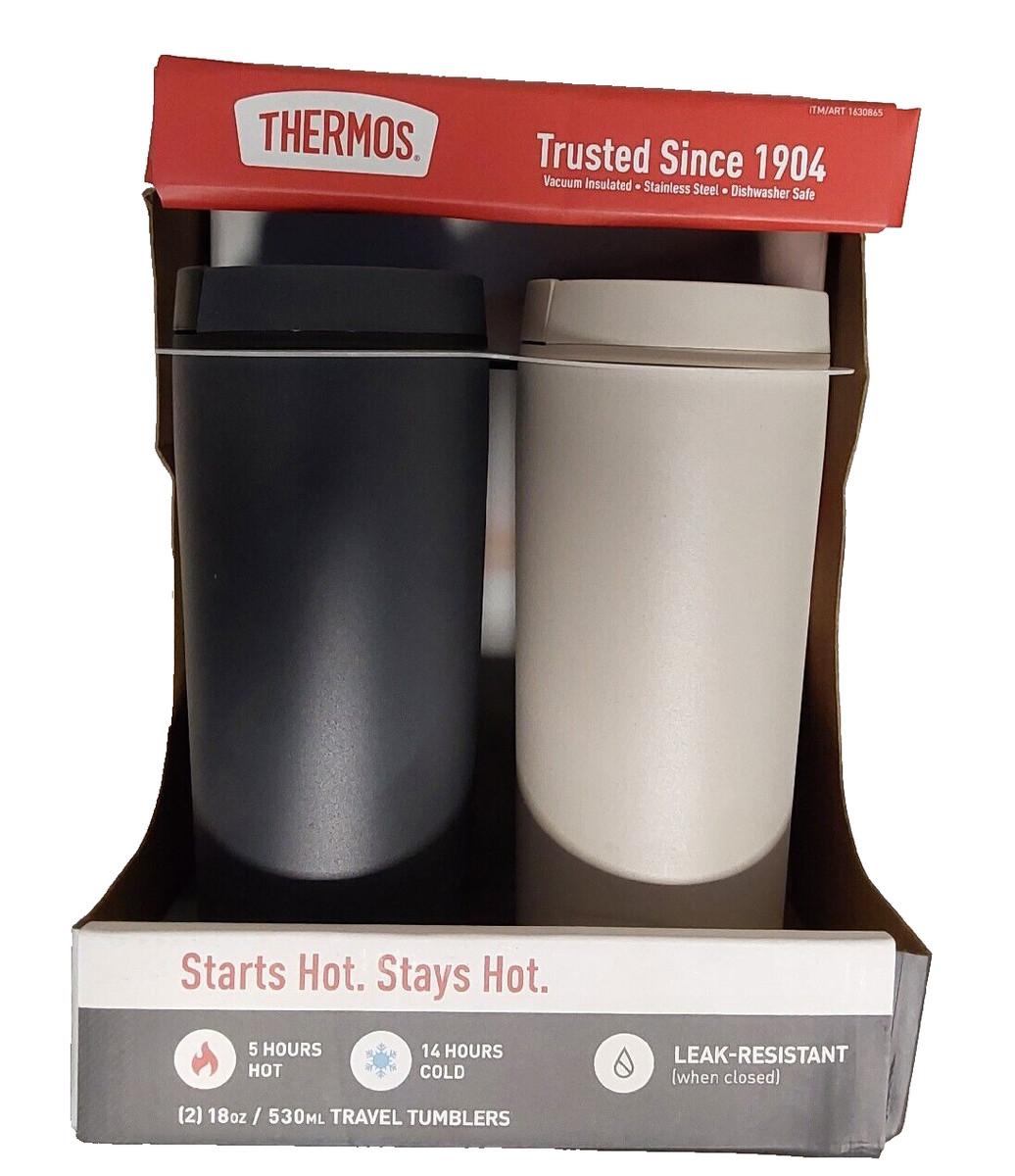 NEW! Thermos Stainless Steel 18oz Travel Tumbler, 2-pack | eBay 