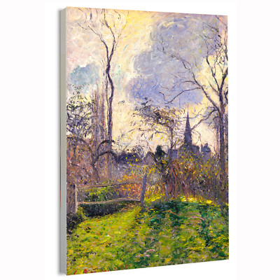 1885 The Bell Tower of Bazincourt Camille Pissarro Poster or Canvas Wall Art