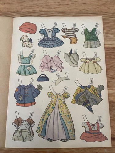 RARE VINTAGE L0WE 123 PLAYMATES PAPER DOLLS PER DOLLS UNCUT - EARLY 1940'S - Picture 2 of 7