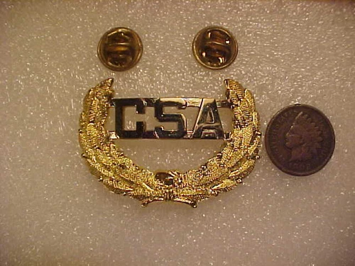 Civil War Hat Pin, CSA Cavalry Insignia Vintage NOS