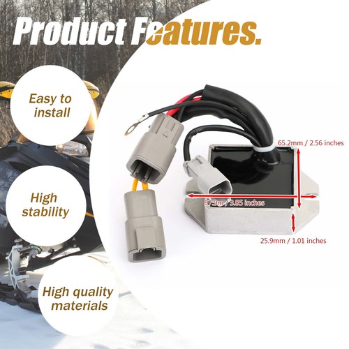 Voltage Regulator Fit for Ski-Doo Legend 600HO SDI/ MXZ 600HO SDI/ GSX 600HO - Picture 3 of 11