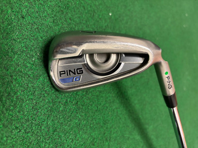 Ping 2016 G Green Dot 7 Iron, Stiff-Flex AWT 2.0 Steel, 38 