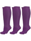 Purple Slouch Knee Socks Scrunch Hooters Uniform Walk Run Hike Warm Sassy Sexy — photo 3