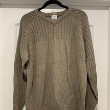 Columbia V-Neck Sweater Men s Large Long Sleeve