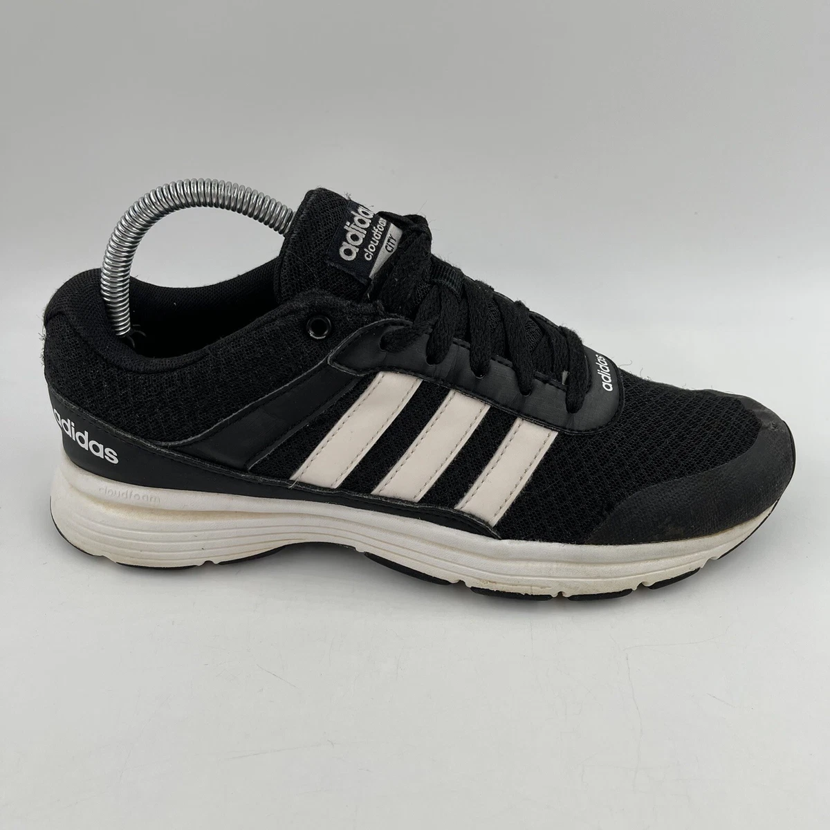 Adidas Men's Cloudfoam City Shoes Black White - Size 7 eBay