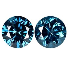 0.11 ct (2pcs) Great looking MATCHING PAIR Round Shape (2 x 2 mm) Diamond