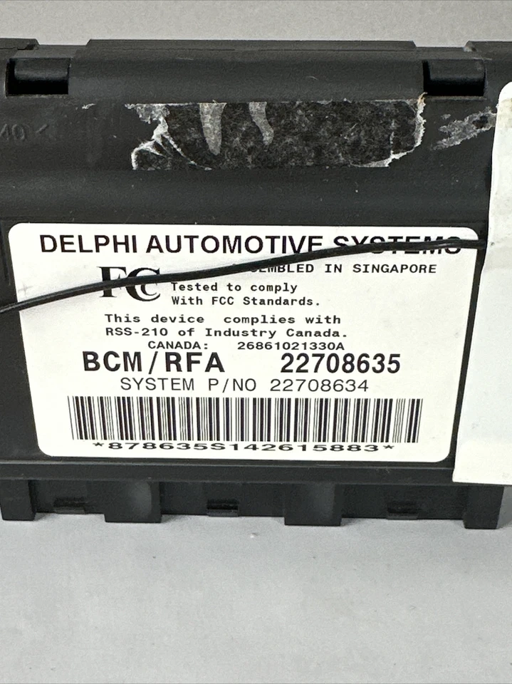 2003-2005 CHEVROLET CAVALIER BODY CONTROL MODULE BCU BCM 22708635 OEM DELPHI - Изображение 2 из 4