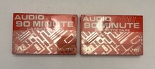 Lot of 2 Audio Cassettes. 90 minute, normal bias. Unbranded sold by WalMart. NEW