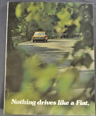 1978 Fiat Brochure 124 Sport Spider X1/9 128 131 Coupe Wagon Excellent Original