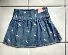 NWT Adjustable Waist Denim Skirt Pineapple Embroidered 5 Yrs 42"-45" GYMBOREE