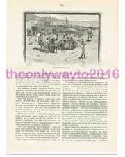 Commemoration Day, Australia, Victorian Book Illustration (Print), 1890