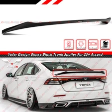 FOR 2023-2025 HONDA ACCORD YOFER DESIGN V1 GLOSSY BLACK HIGHKICK TRUNK SPOILER
