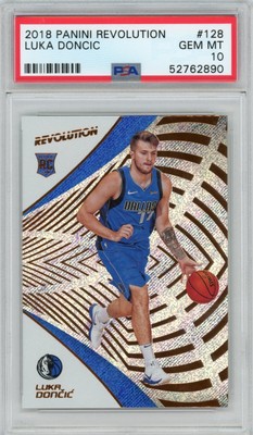 2018-19 Panini Revolution #128 Luka Doncic Mavericks RC Rookie PSA 