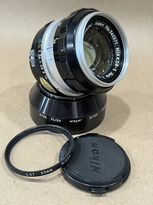 Nikon Nikkor-S Auto 50mm f/1.4 non Ai MF Lens for F F2 w/Hood | eBay