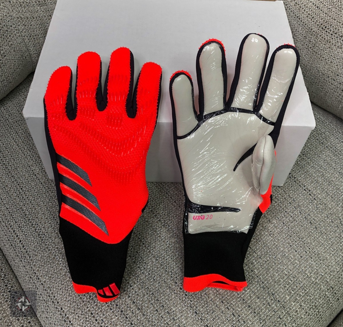 新品 26.5 adidas Predator pro HG/AG Adidas Predator GL Pro PC Goalkeeper Soccer Gloves Blue