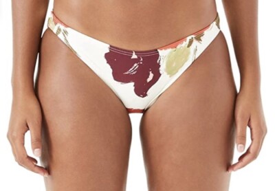 NWT Kate Spade New York Just Rosy Classic Bikini Bottoms Ivory Size XL