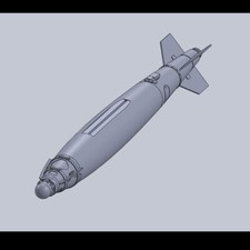 3d printed GBU-38 Rocket, weapon - Replica, Fake, Plastic, Cosplay 1/15
