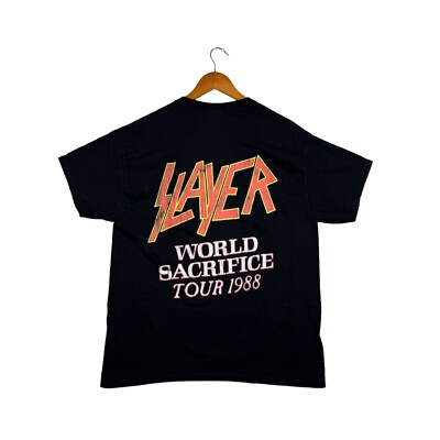 Slayer Band T-Shirt Root of all Evil Green Demon Thrash Metal