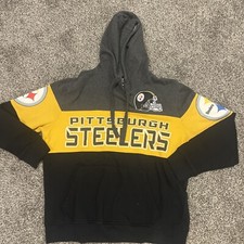 New Pittsburgh Steelers Hoodie Starter Hooded Sweatshirt NFL Lg Vtg