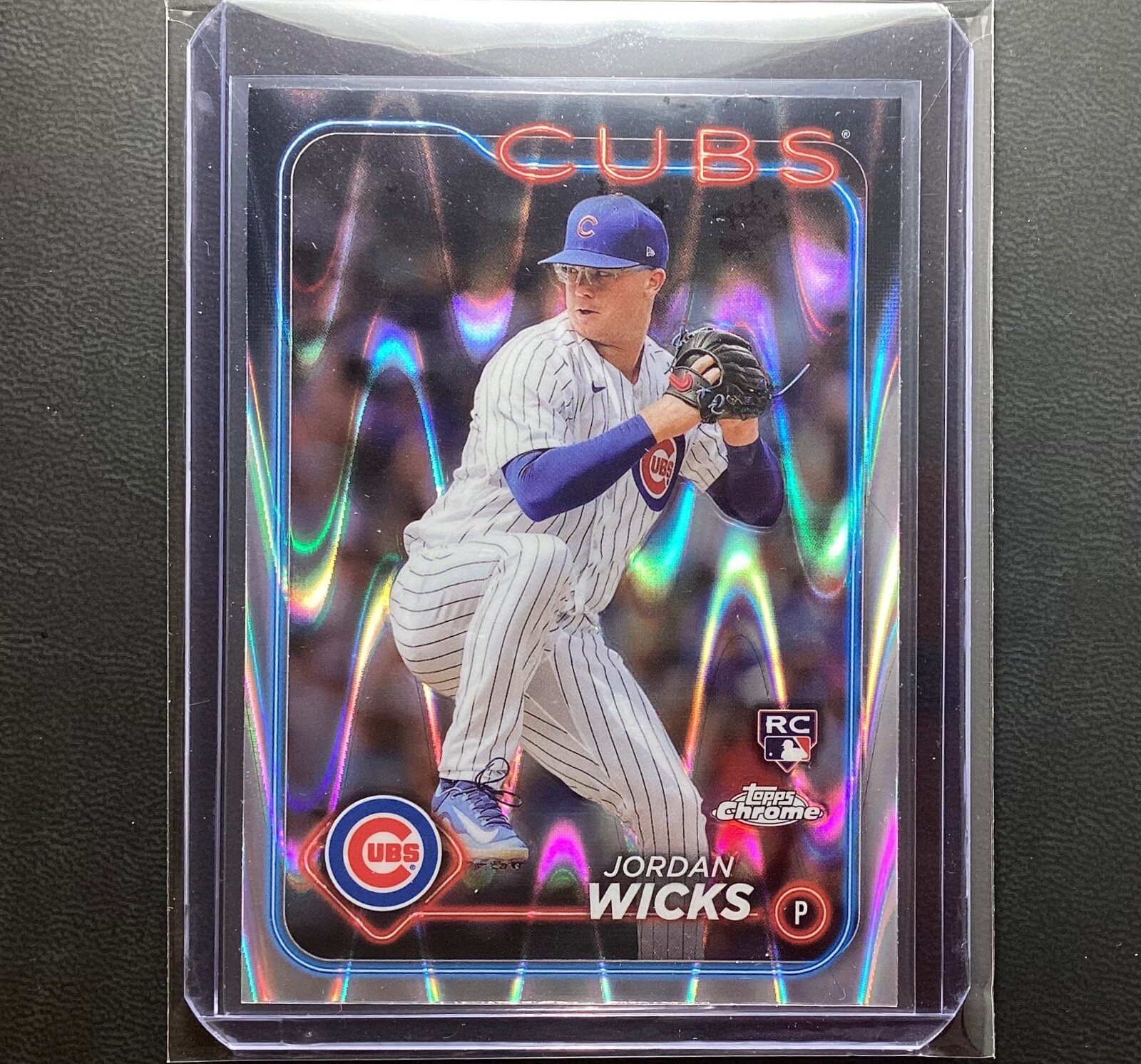 2024 Topps Chrome #67 Jordan Wicks RC Chicago Cubs Rookie RAYWAVE REFRACTOR