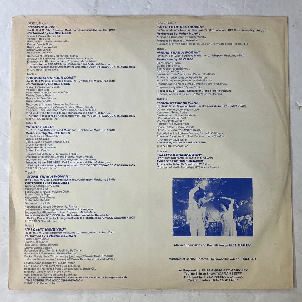 Saturday Night Fever The Original Movie Sound Track Double LP 1977 RS-2-4001 - Image 3 of 4