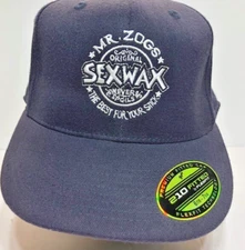 Mr Zogs Sex Wax 210 Fitted Stretch Hat Cap Blue Surfer Beach Outdoor 6 7/8-7 1/4