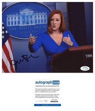 Jen Psaki Signed Autograph Biden White House Press Secretary 8x10 Photo ACOA