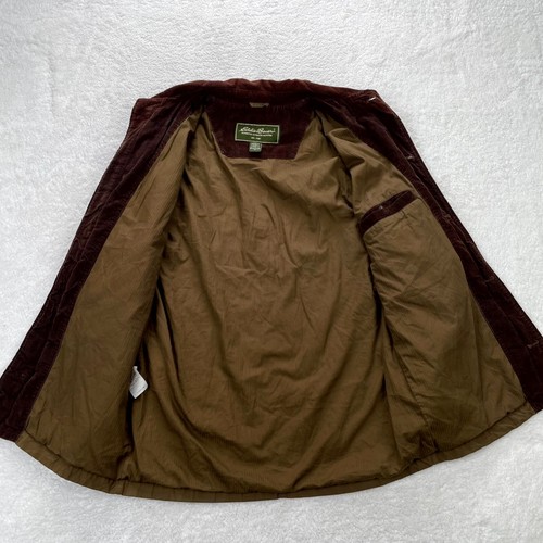 Eddie Bauer Jacket Mens Medium Brown Barn Chore Coat Field Hunting Work Cotton - Picture 5 of 9