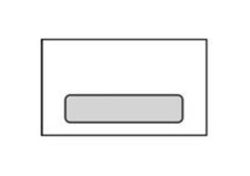 No. 6-3/4 White Window Envelopes, 3-5/8" x 6-1/2"
