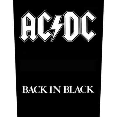 ACDC Patch AC/DC BACK IN BLACK Backpatch