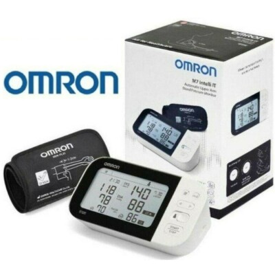Omron M7 Intelli IT HEM-7380T1-EBK Oberarm-Blutdruckmessgerät Brandneu