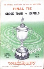Crook Town V Enfield - 1963/64 Amateur Cup Final - 18th April 1964 (see Desc)
